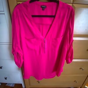 Hot pink blouse